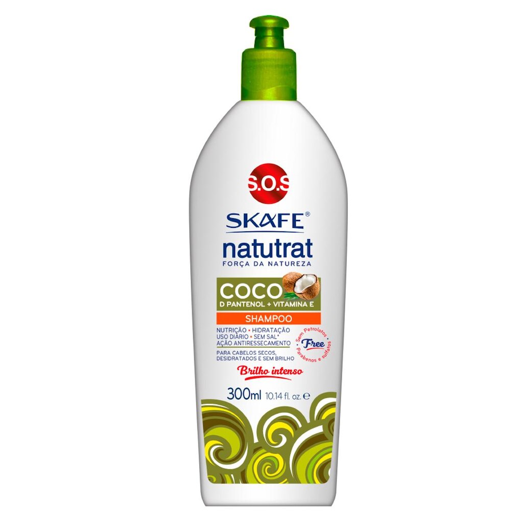 Skafe Naturat SOS Força da Natureza  Shampoo Coco 300ml
