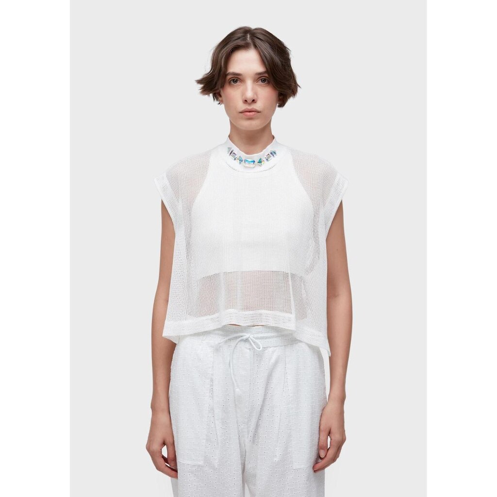 Sleeveless pedras tela OSKLEN