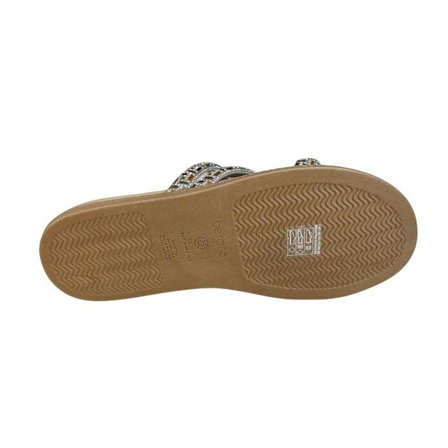 Slide Flat Beira Rio Papete Strass 8488 Tamanho especial