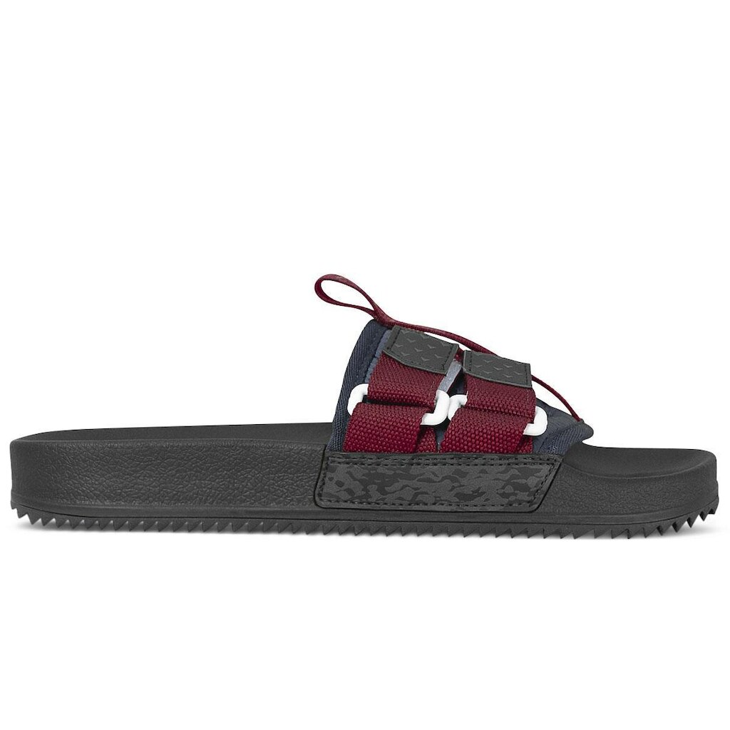 Slide Hocks Shiba Grena Unissex | Preto Vermelho