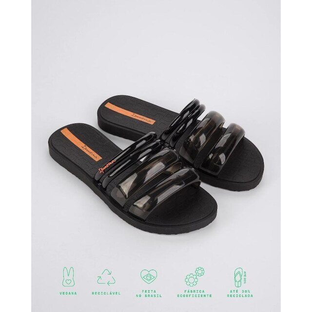Slide Ipanema Puffer Tiras Feminina