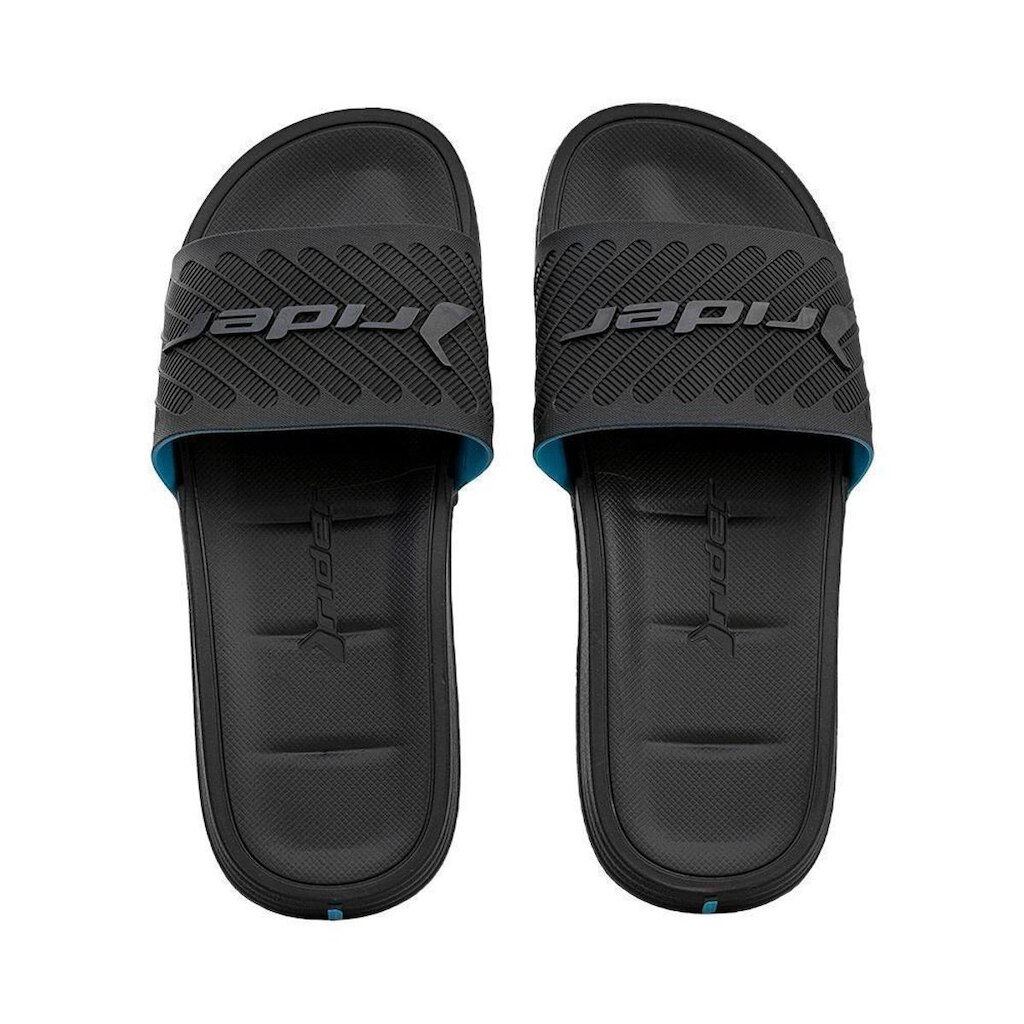 Slide Preto e Azul Logo em Relevo | Rider