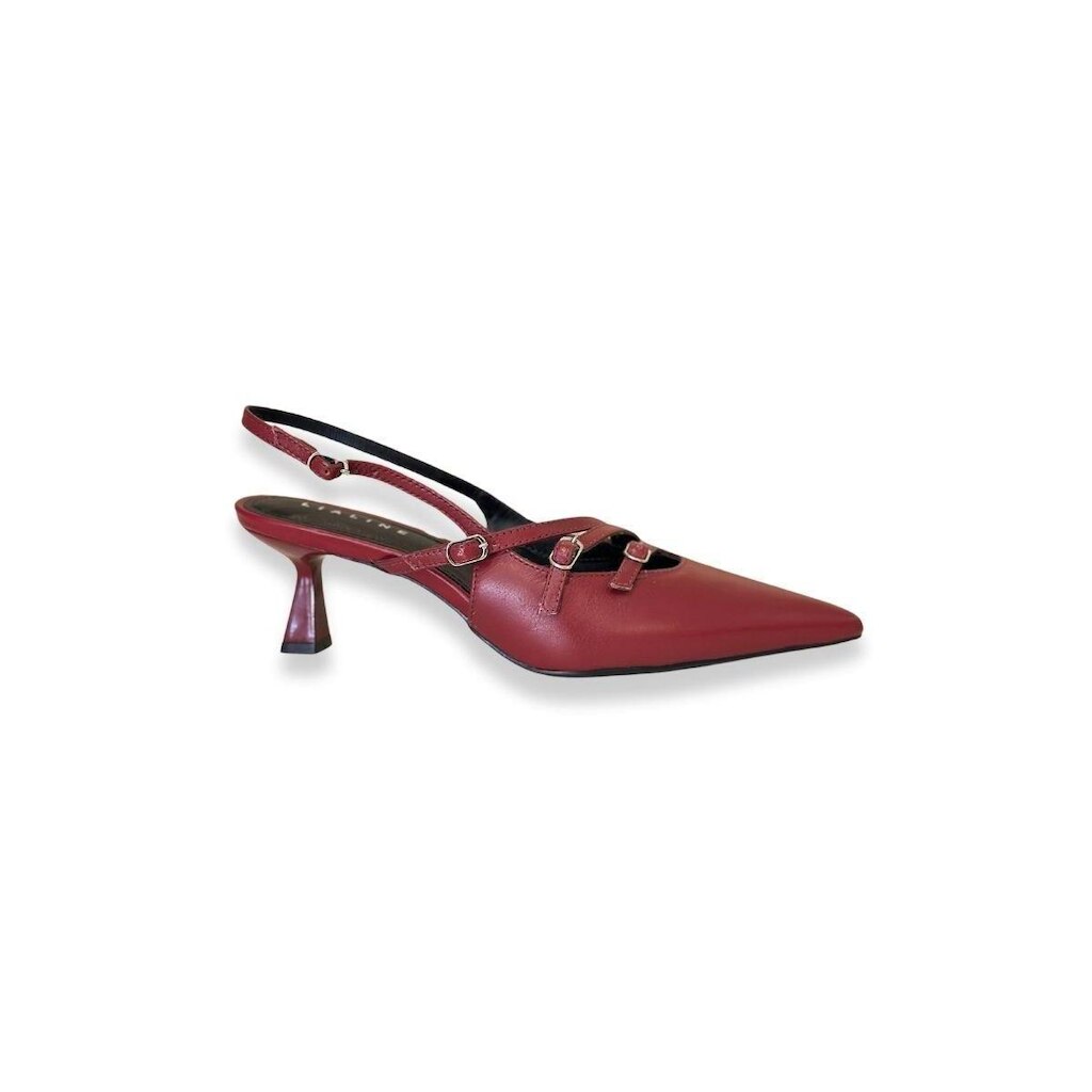 Slingback Marsala Bico Fino Salto Fino Lia Line