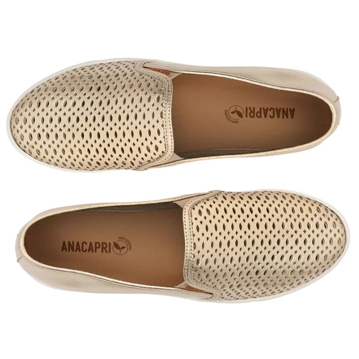 Slip On Anacapri Ana Feminino - Ouro Menor preço em Slip On Anacapri Ana Feminino - Ouro
