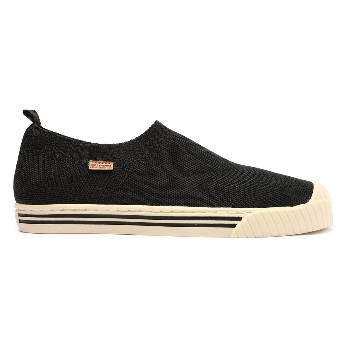 Slip On Anacapri Básico Feminino - Preto Menor preço em Slip On Anacapri Básico Feminino - Preto