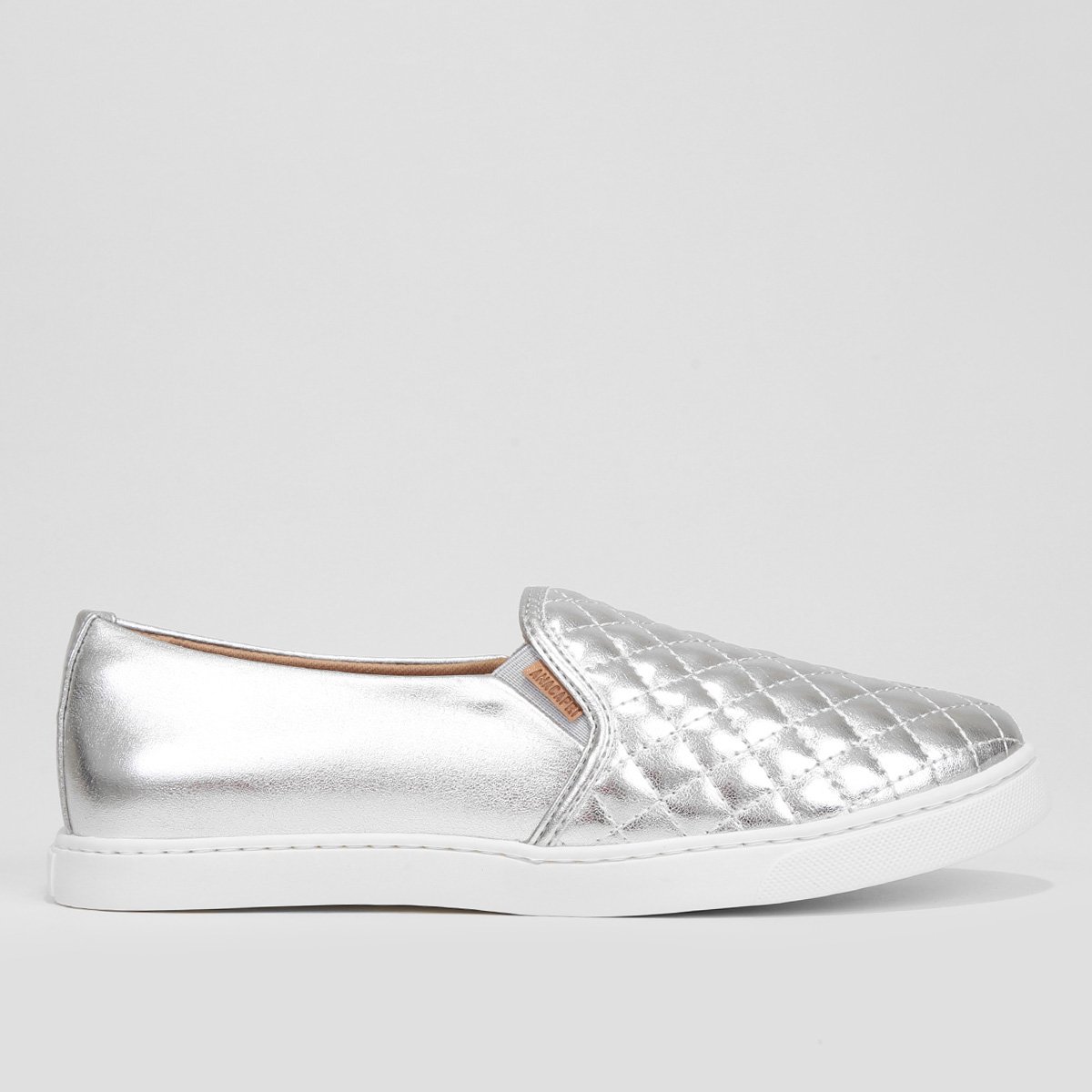Slip On Anacapri Matelassê Feminino - Prata Menor preço em Slip On Anacapri Matelassê Feminino - Prata