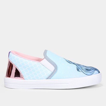Slip On Bebê Disney Princesa Ariel Menina - Feminino