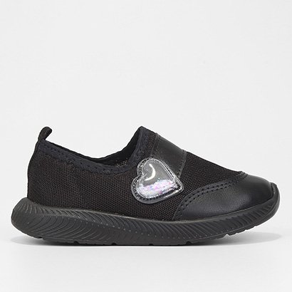 Slip On Bebê Molekinha Casual Coração Menina - Feminino