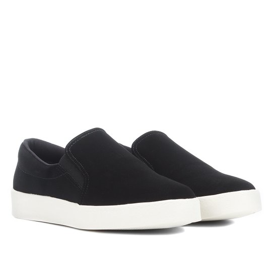 Slip On Bebecê Elástico Feminino - Preto