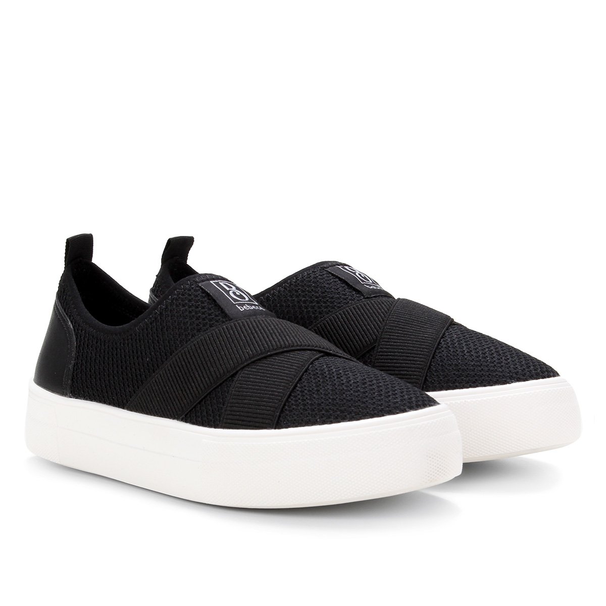 Slip On Bebecê Elástico Feminino - Preto | Zattini