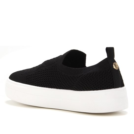 Slip On Bebece Malha Feminino Preto Zattini