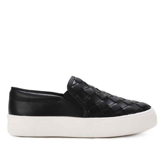 Slip On Bebece Tresse Feminino Preto Zattini