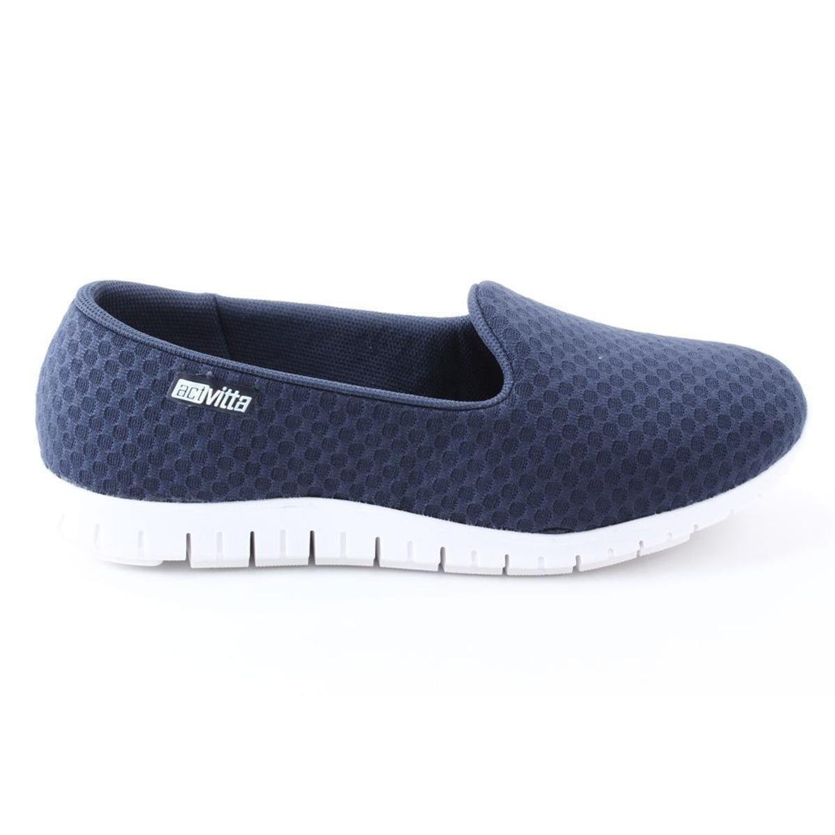 Slip On Beira Rio Actvitta Feminino - Preto+Branco | Zattini