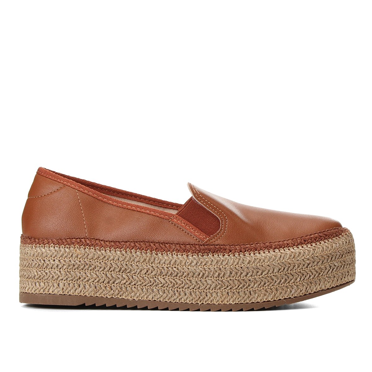 Slip On Beira Rio Caixa Alta Feminino - Caramelo | Zattini