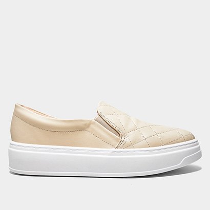 Slip On Beira Rio Casual Matelassê Feminino - Feminino