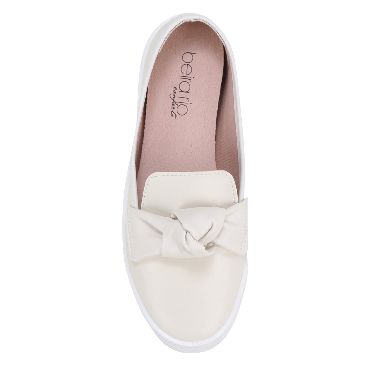 Compre Beira Rio Slip On Beira Rio Pespontado Branco Branco Online