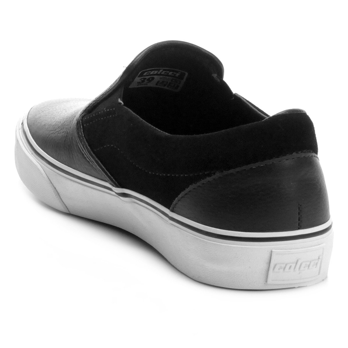 slip on colcci recortes preto