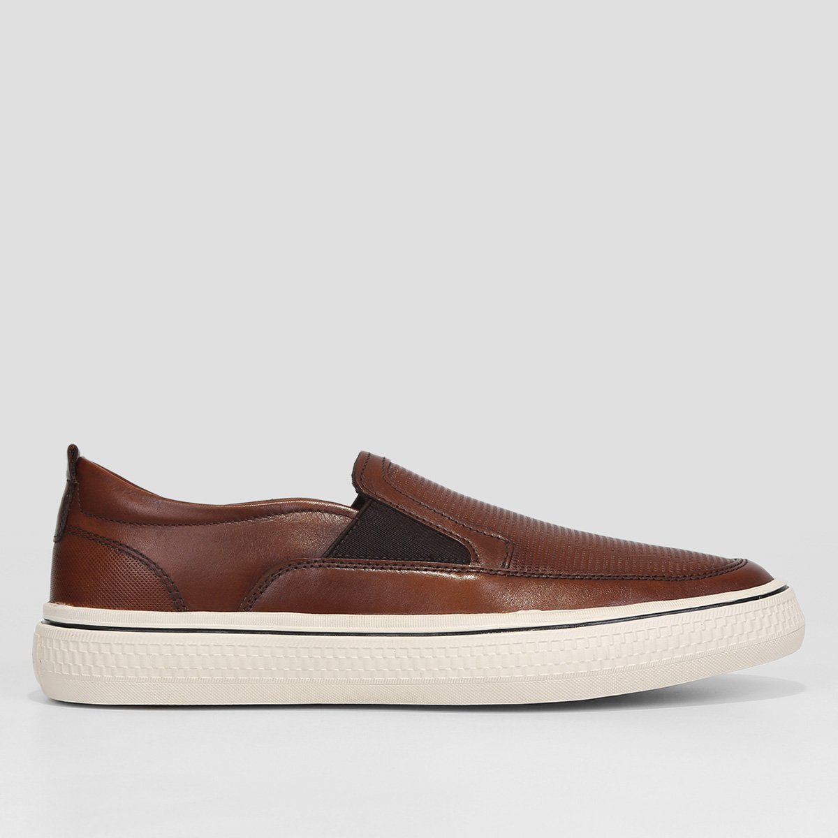 Slip On Couro Democrata Denim Fender Masculino Menor preço em Slip On Couro Democrata Denim Fender Masculino