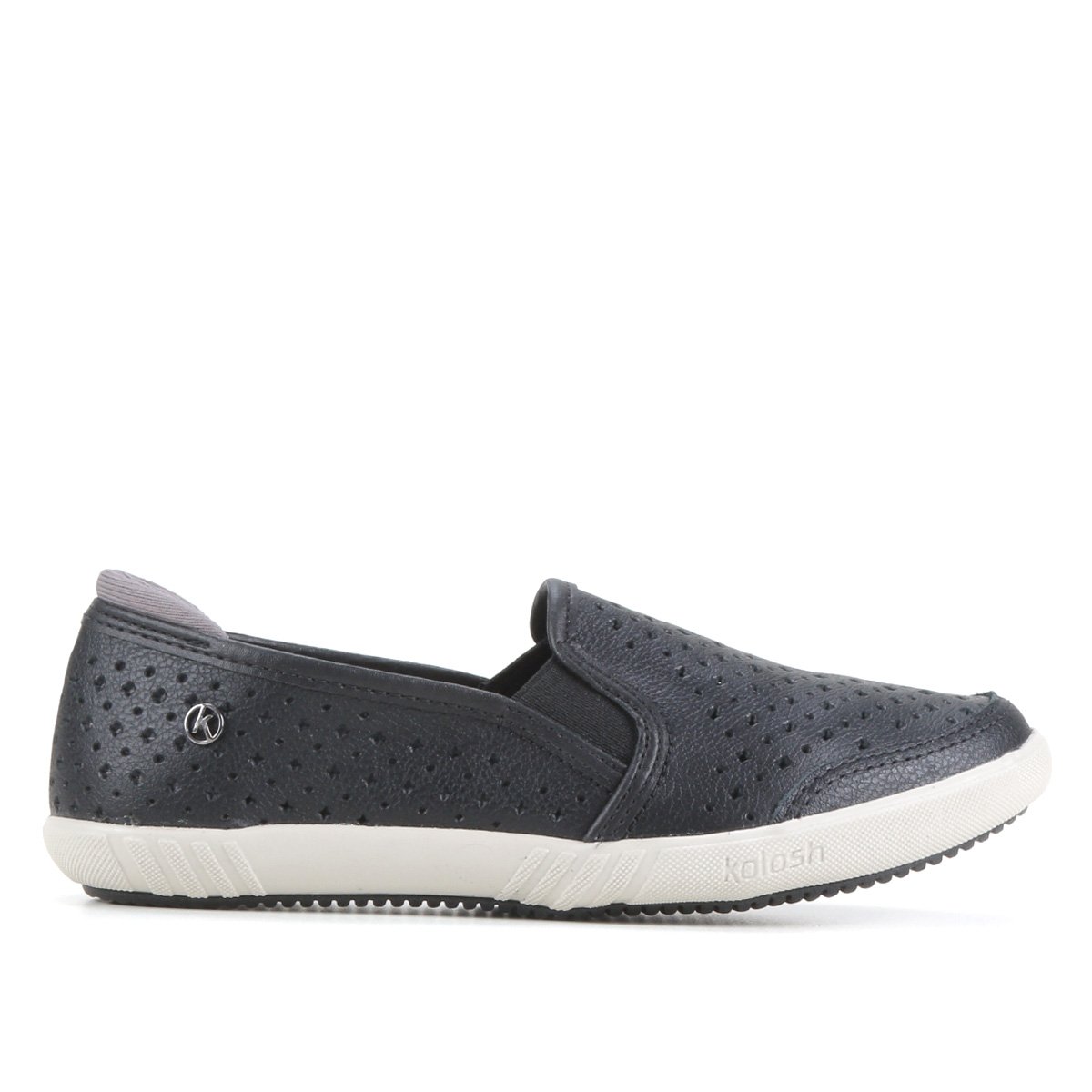 Slip On Couro Kolosh Perfuros Feminino Menor preço em Slip On Couro Kolosh Perfuros Feminino