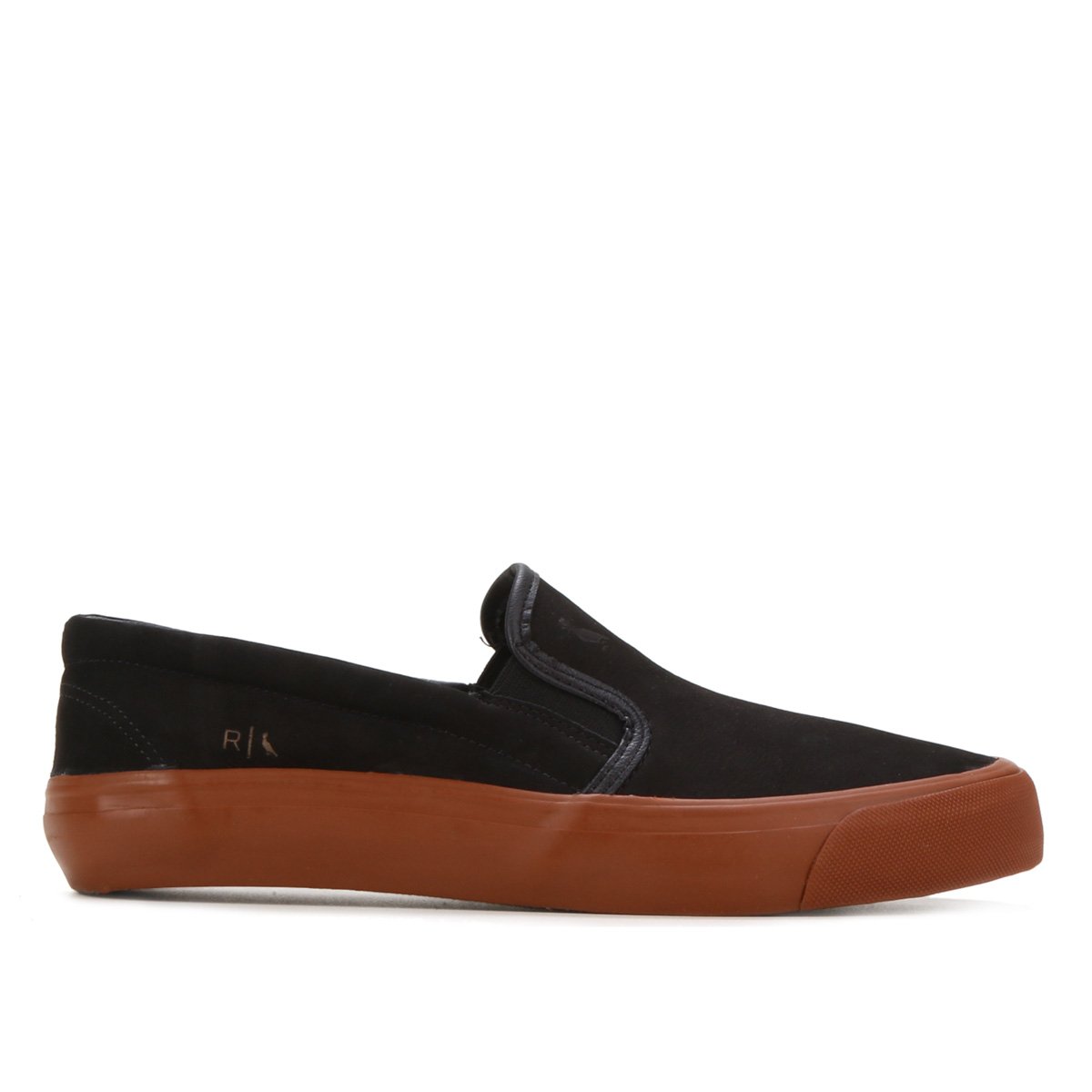 Slip On Couro Reserva Básico Masculino - Preto+Marrom Menor preço em Slip On Couro Reserva Básico Masculino - Preto+Marrom