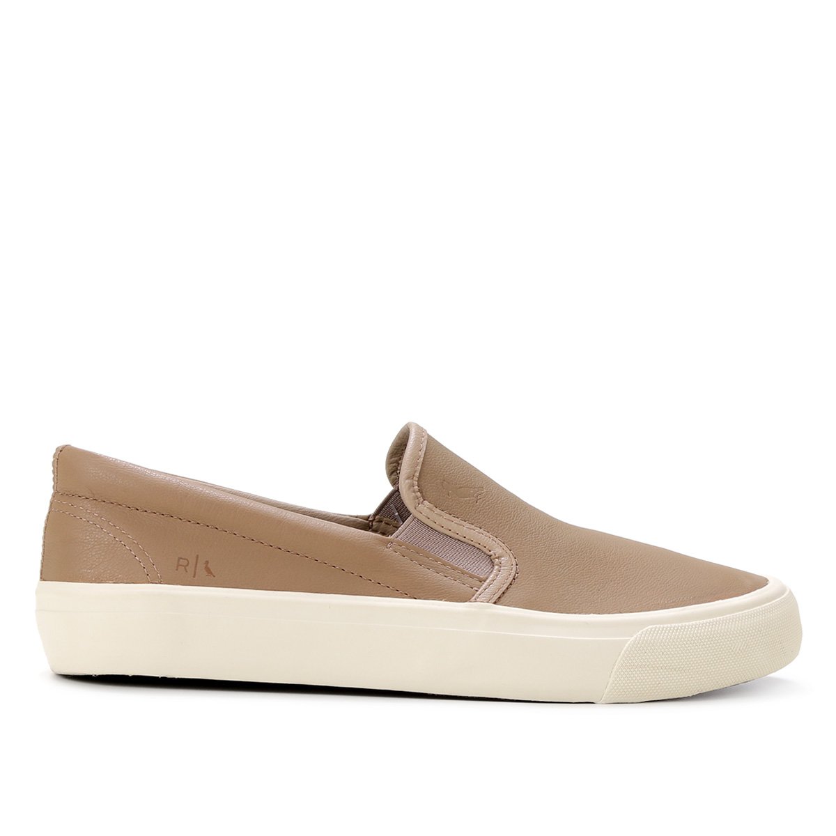 Slip On Couro Reserva Celsius Masculino - Bege+Off White Menor preço em Slip On Couro Reserva Celsius Masculino - Bege+Off White
