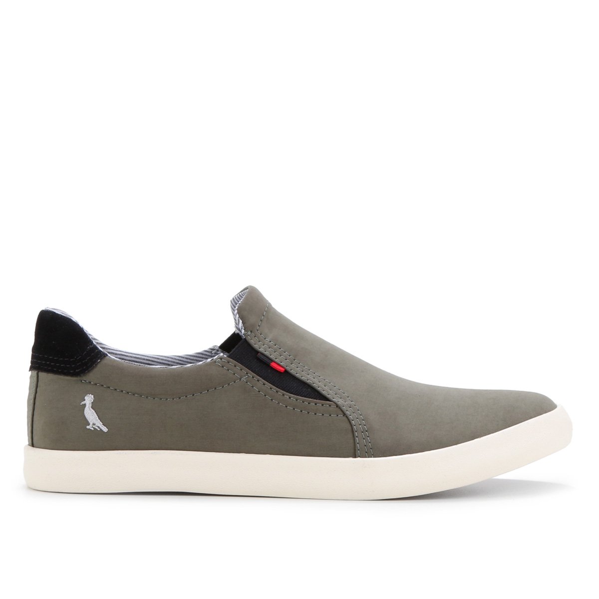 Slip On Couro Reserva Lapa Masculino - Verde Militar Menor preço em Slip On Couro Reserva Lapa Masculino - Verde Militar