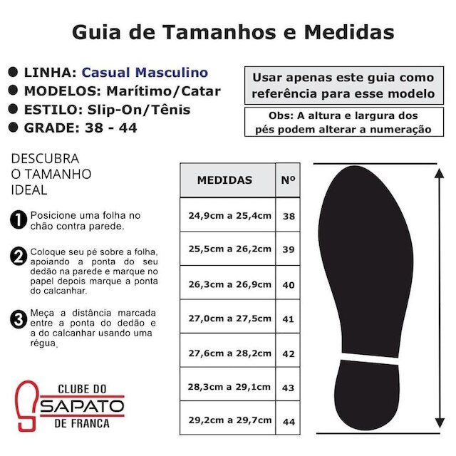 Slip On Couro sem Cadarço Clube do Sapato de Franca NS Casual Clinic Maritimo II Masculino