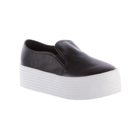 Slip On Damannu Shoes Louise Skin Feminina - Preto