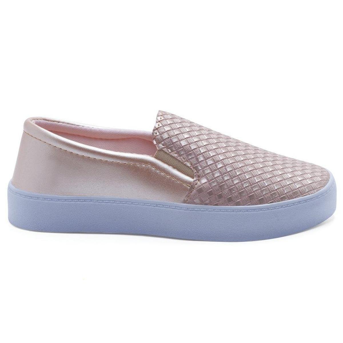 Slip On Feminino Casual Super Leve Sapatlilha Original Tênis - Rosa Menor preço em Slip On Feminino Casual Super Leve Sapatlilha Original Tênis - Rosa