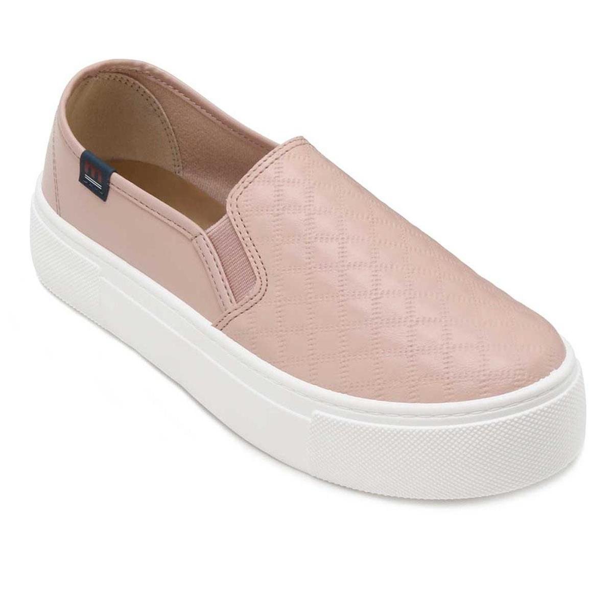 Slip On Flatform Moleca Feminino - Rosa | Zattini