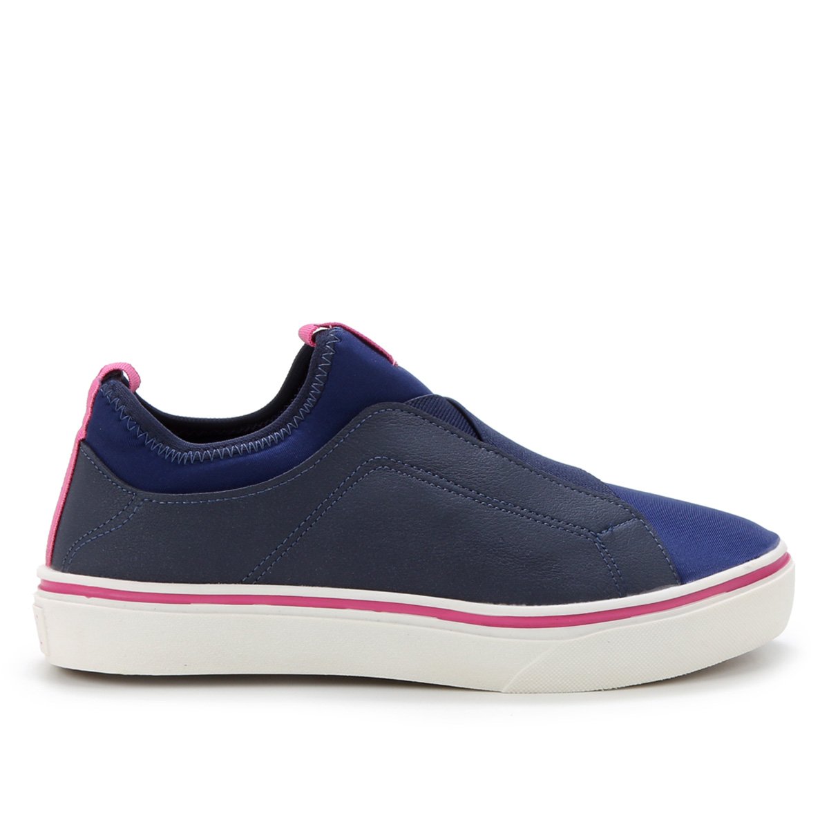 Slip On Infantil Klin Freestyle Feminino - Marinho+Pink Menor preço em Slip On Infantil Klin Freestyle Feminino - Marinho+Pink