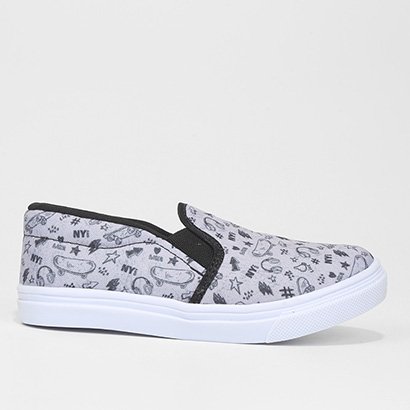 Slip On Infantil Kurz Estampado Menino - Masculino