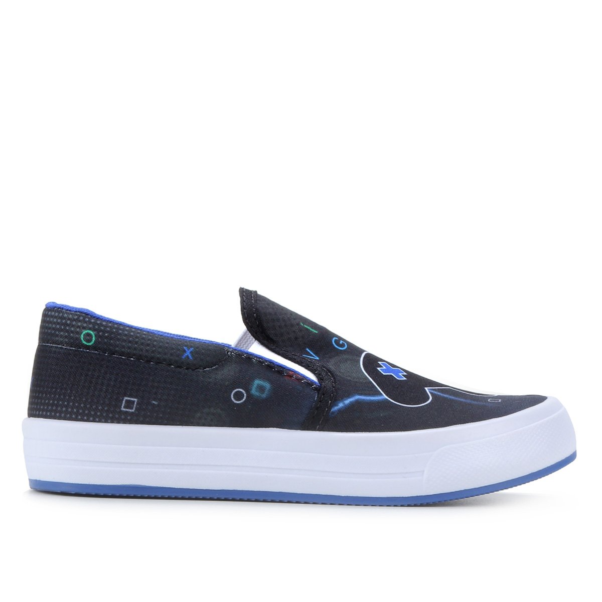 Slip On Infantil Kurz Games Masculino - Azul Menor preço em Slip On Infantil Kurz Games Masculino - Azul