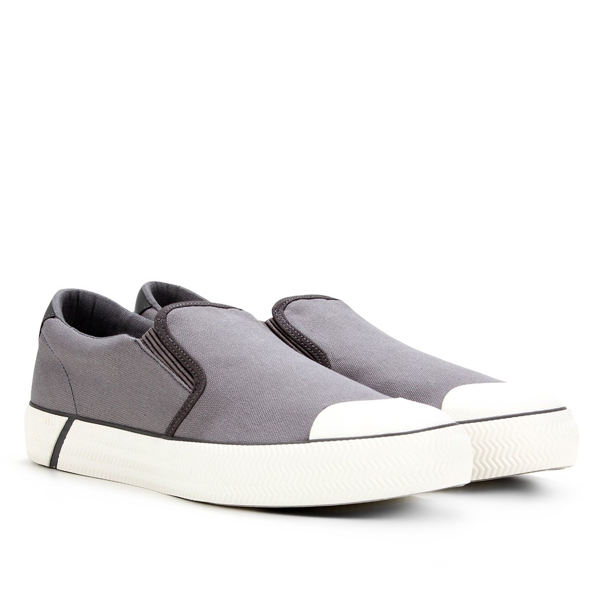 Slip On Lacoste Gripshot Masculino - Cinza+Branco Menor preço em Slip On Lacoste Gripshot Masculino - Cinza+Branco