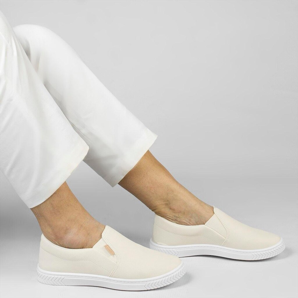 Slip-On Lezard Lavinia Off White Branco 39