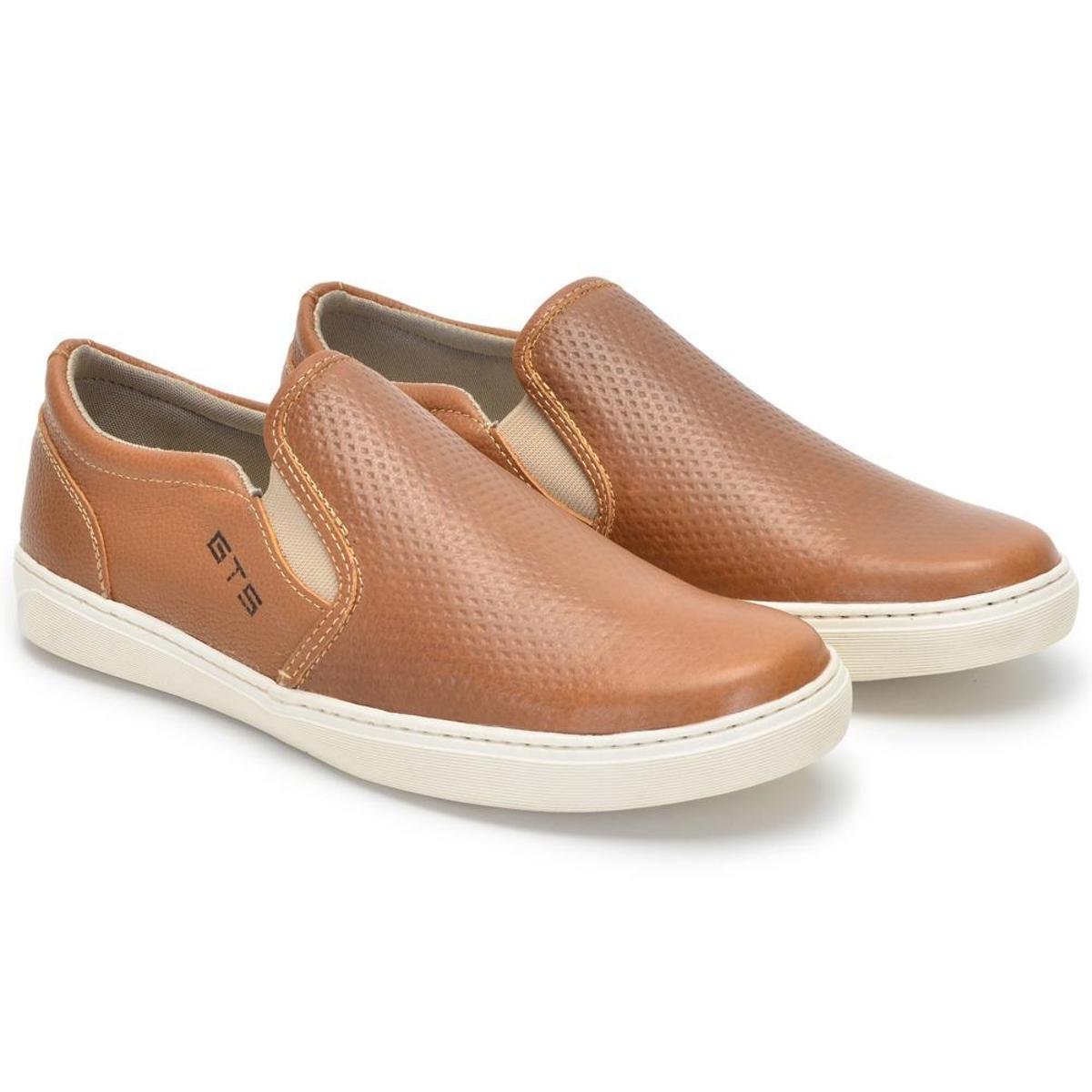 Slip On Masculino Iate Couro Tênis Sapatênis Sem Cadarço Elástico Calce Fácil Confortável Menor preço em Slip On Masculino Iate Couro Tênis Sapatênis Sem Cadarço Elástico Calce Fácil Confortável