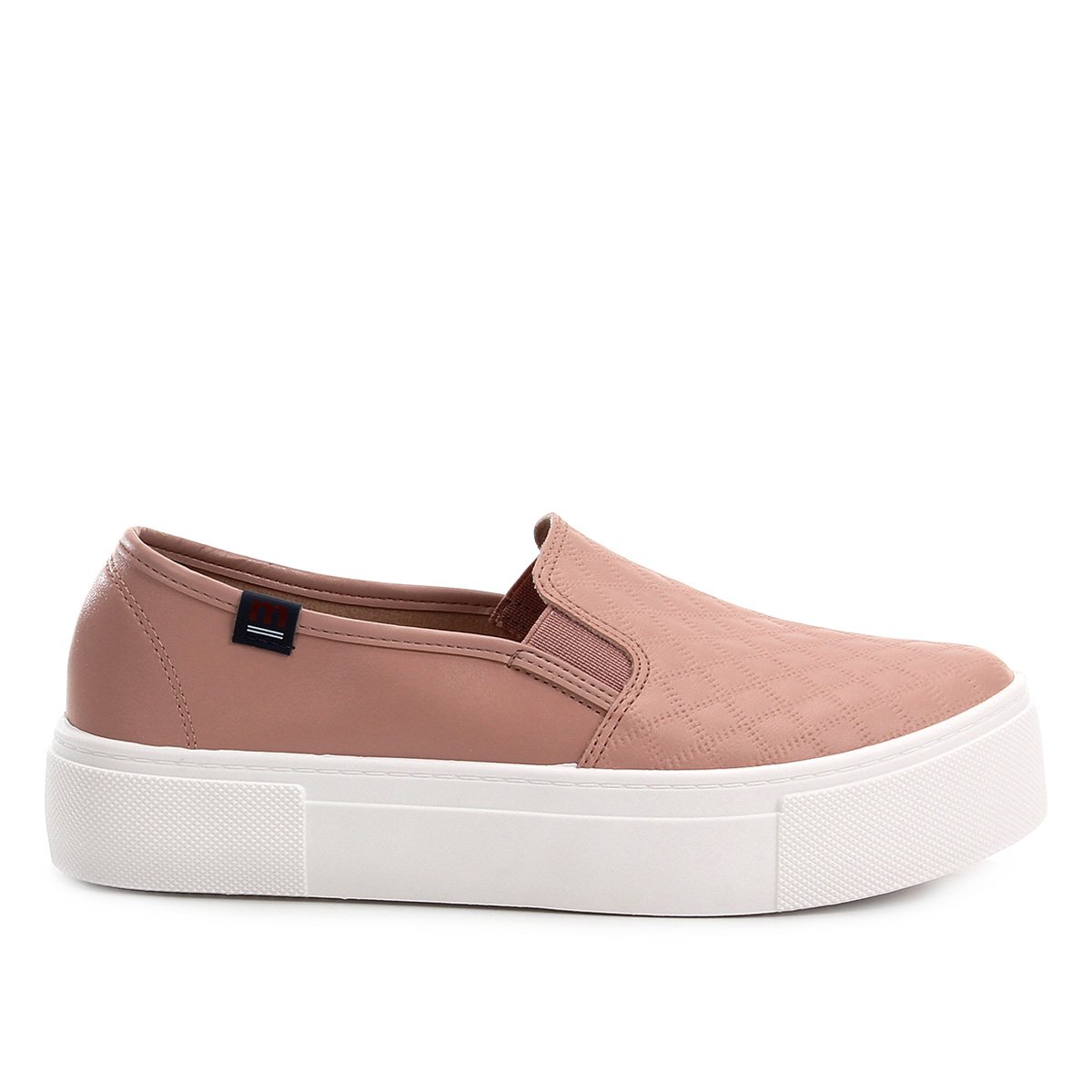 slip on moleca caixa alta matelassê feminino