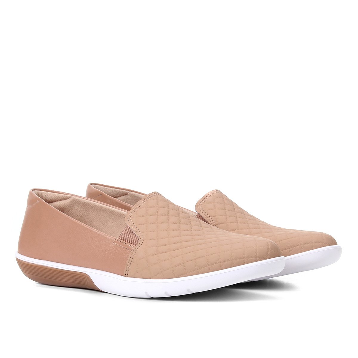Slip On Moleca Matelassê Feminino - Nude | Zattini