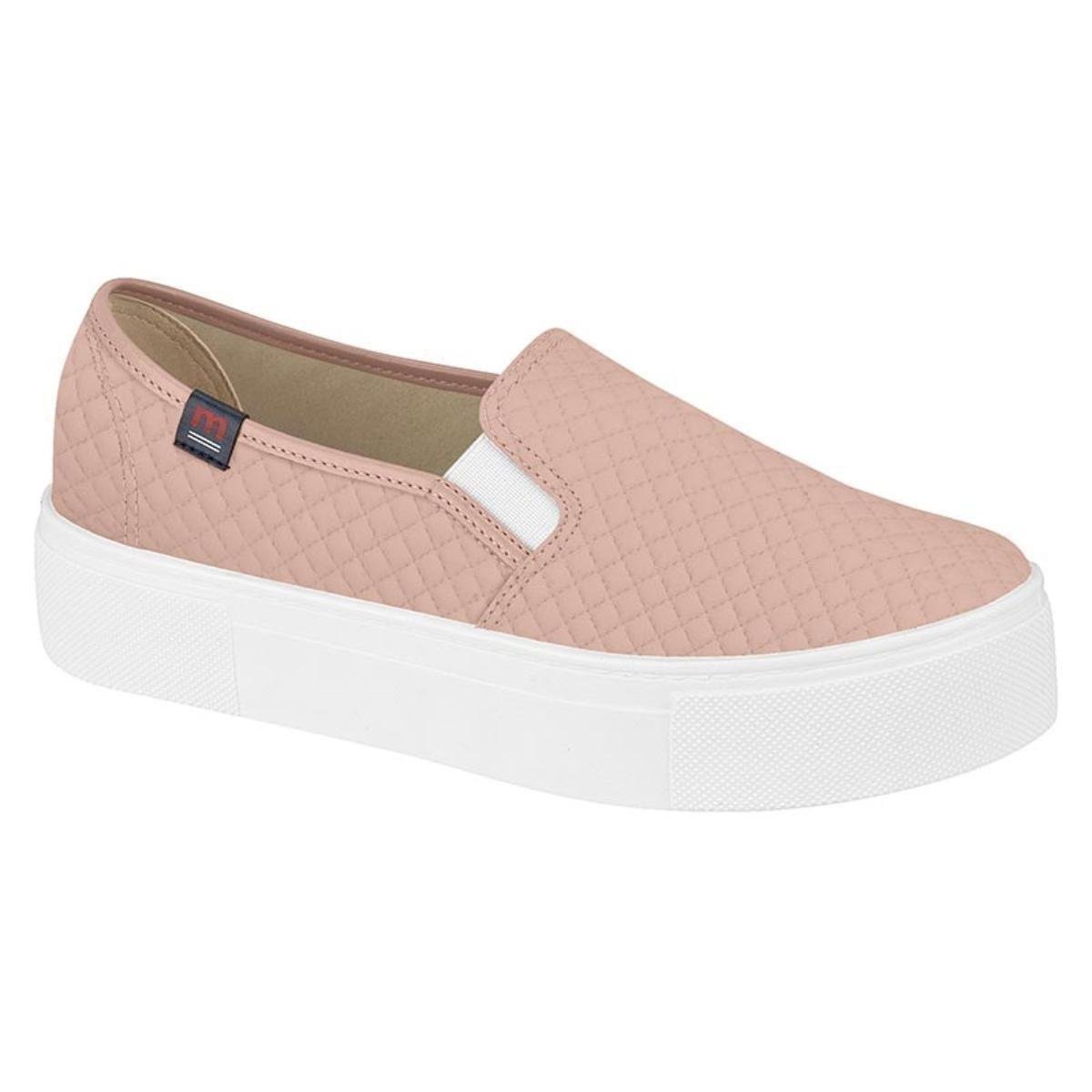 Slip On Moleca Matelassê Feminino - Rosa Menor preço em Slip On Moleca Matelassê Feminino - Rosa