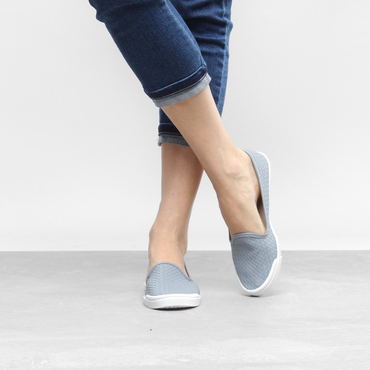 slip on azul claro