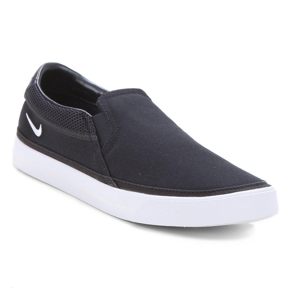 Slip On Nike Court Legacy Slp Feminino - Preto+Branco Menor preço em Slip On Nike Court Legacy Slp Feminino - Preto+Branco