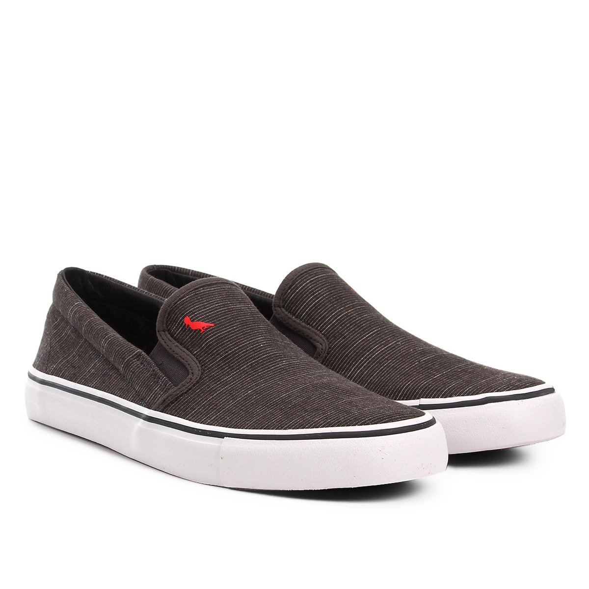 Slip On Reserva Vamo Que Vamo Masculino - Grafite Menor preço em Slip On Reserva Vamo Que Vamo Masculino - Grafite