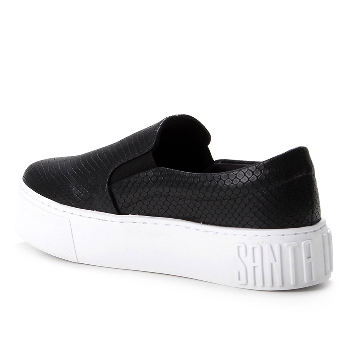 Lolla Preto Slip On Santa Lolla Caixa Alta Slip On Santa Lolla