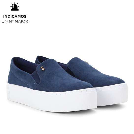 Slip On Santa Lolla Flatform Suede Feminino Zattini