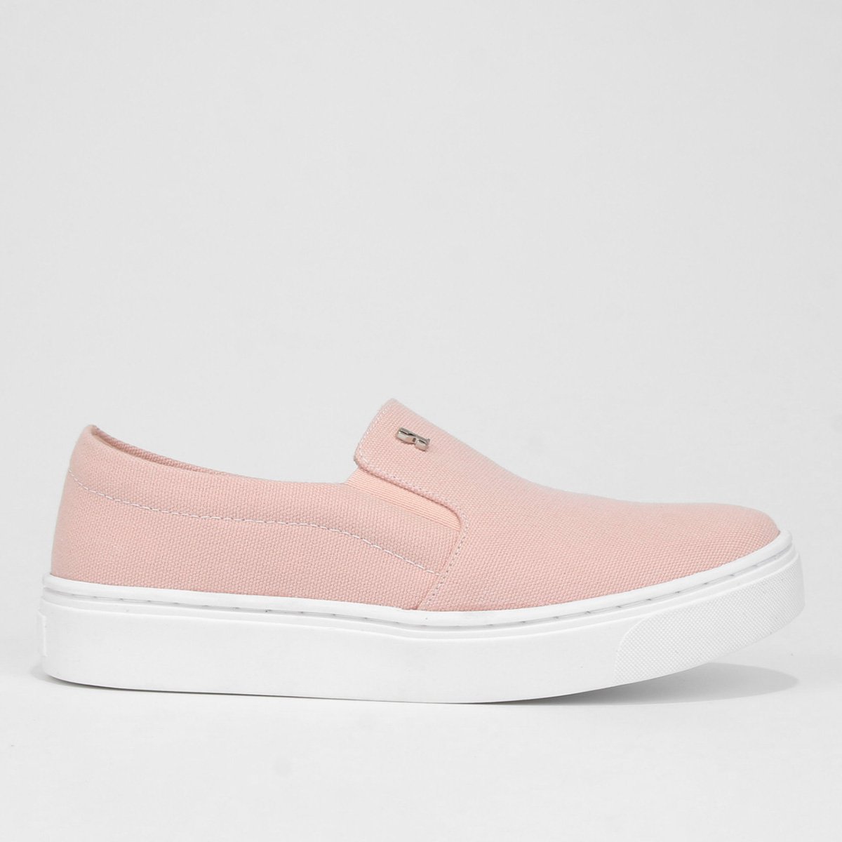 Slip On Santa Lolla Lona Básico Feminino - Rosa Claro Menor preço em Slip On Santa Lolla Lona Básico Feminino - Rosa Claro