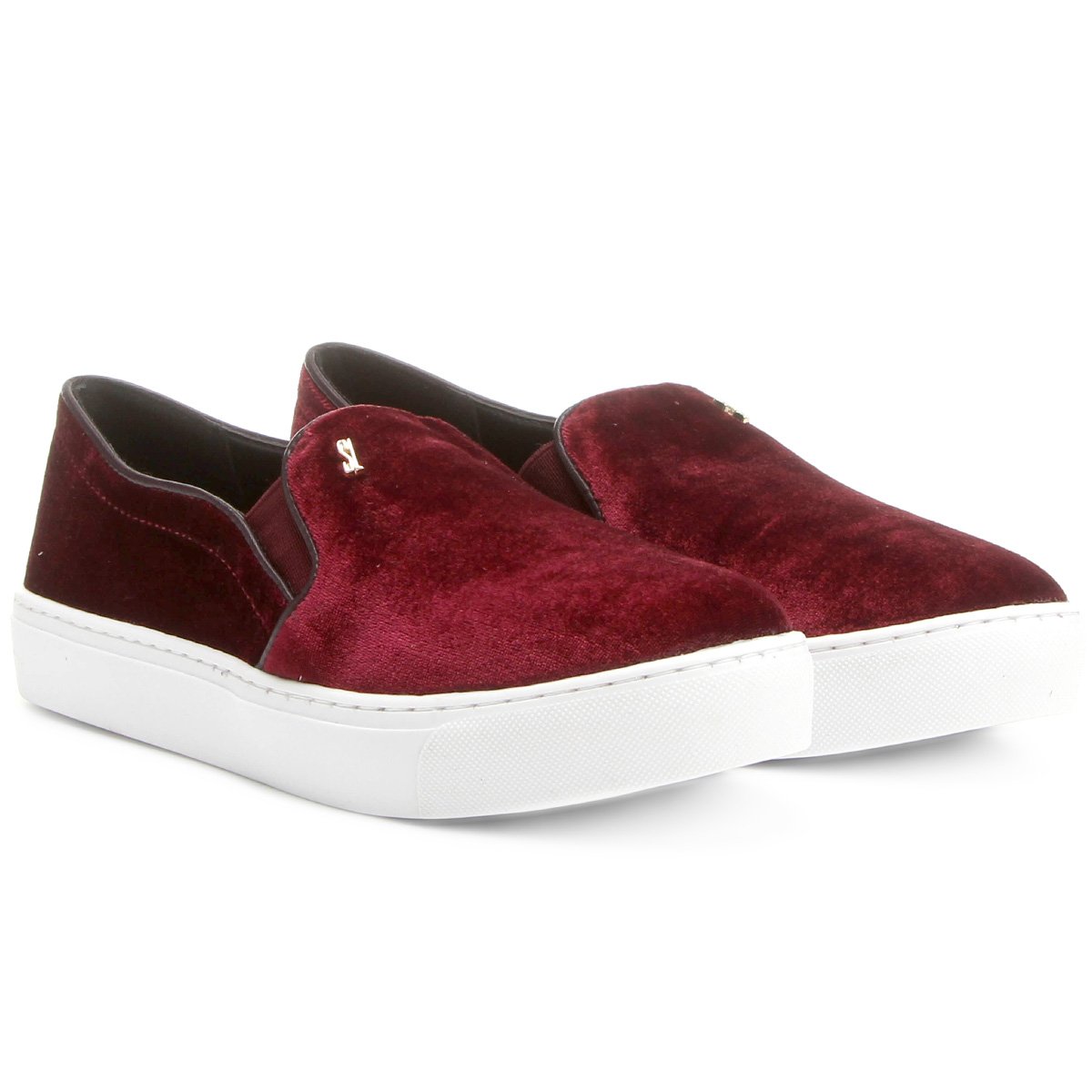 slip on santa lolla veludo preto