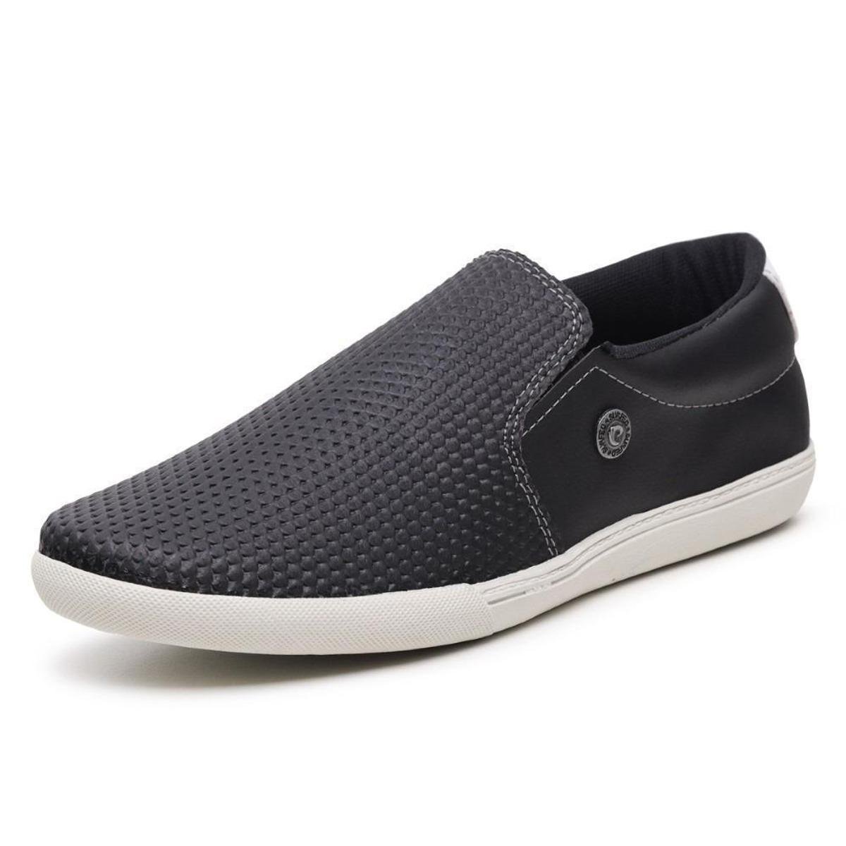Slip On Sapatenis Masculino Casual Palmilha EVA Macia Sola Borracha Confortavel - Preto Menor preço em Slip On Sapatenis Masculino Casual Palmilha EVA Macia Sola Borracha Confortavel - Preto