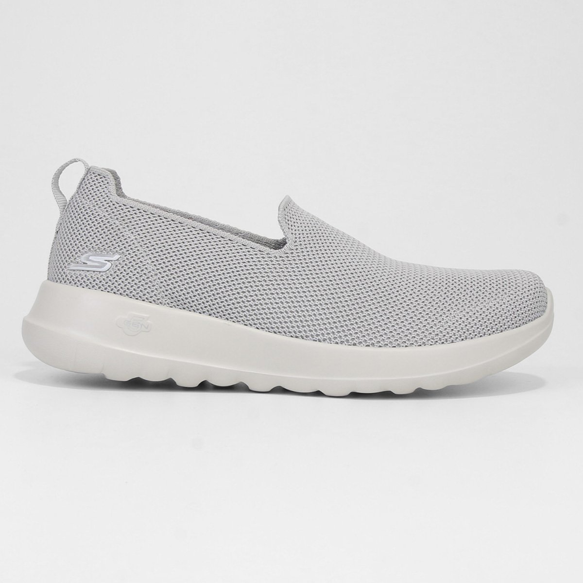 Slip On Skechers Go Walk Joy Sensational Day Feminino - Chumbo Menor preço em Slip On Skechers Go Walk Joy Sensational Day Feminino - Chumbo