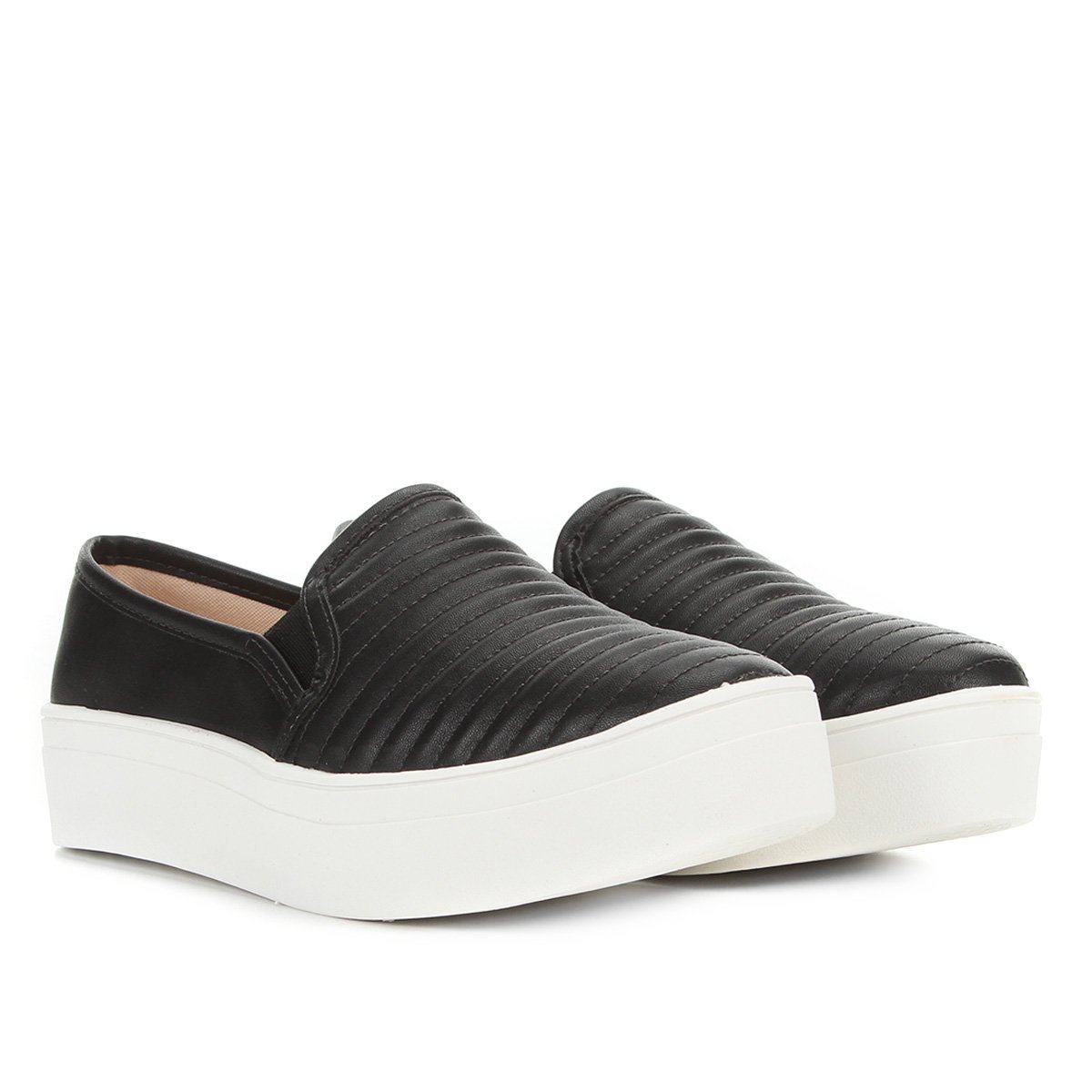 slip on feminino caixa alta