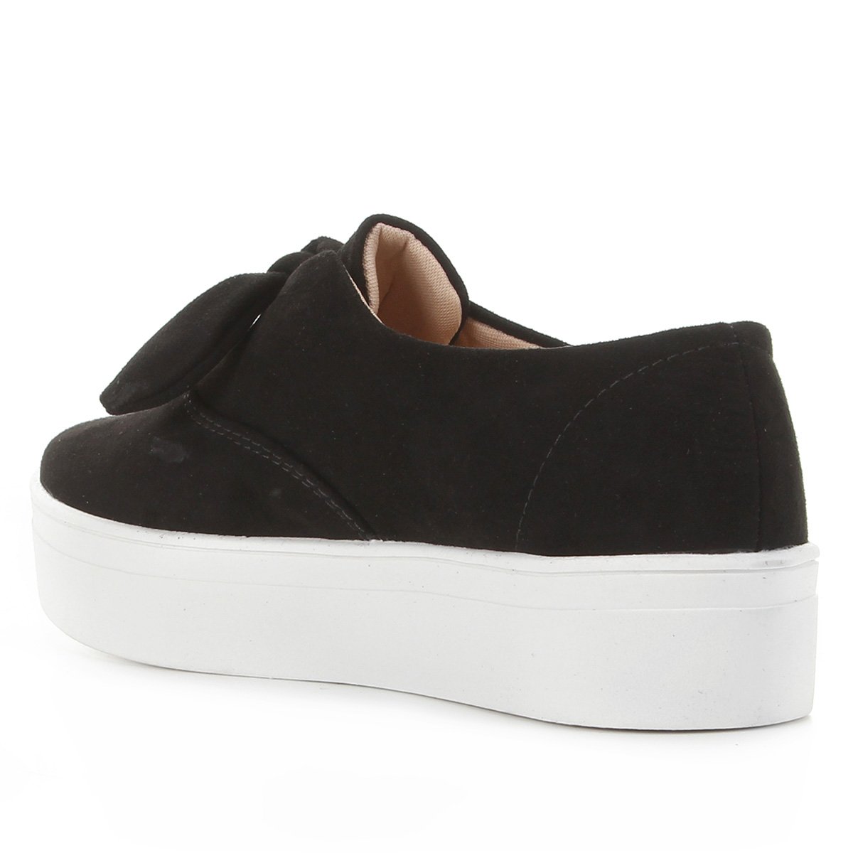Slip On Somoda Caixa Alta Laço Feminino - Preto | Zattini